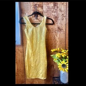 Girls holographic dress